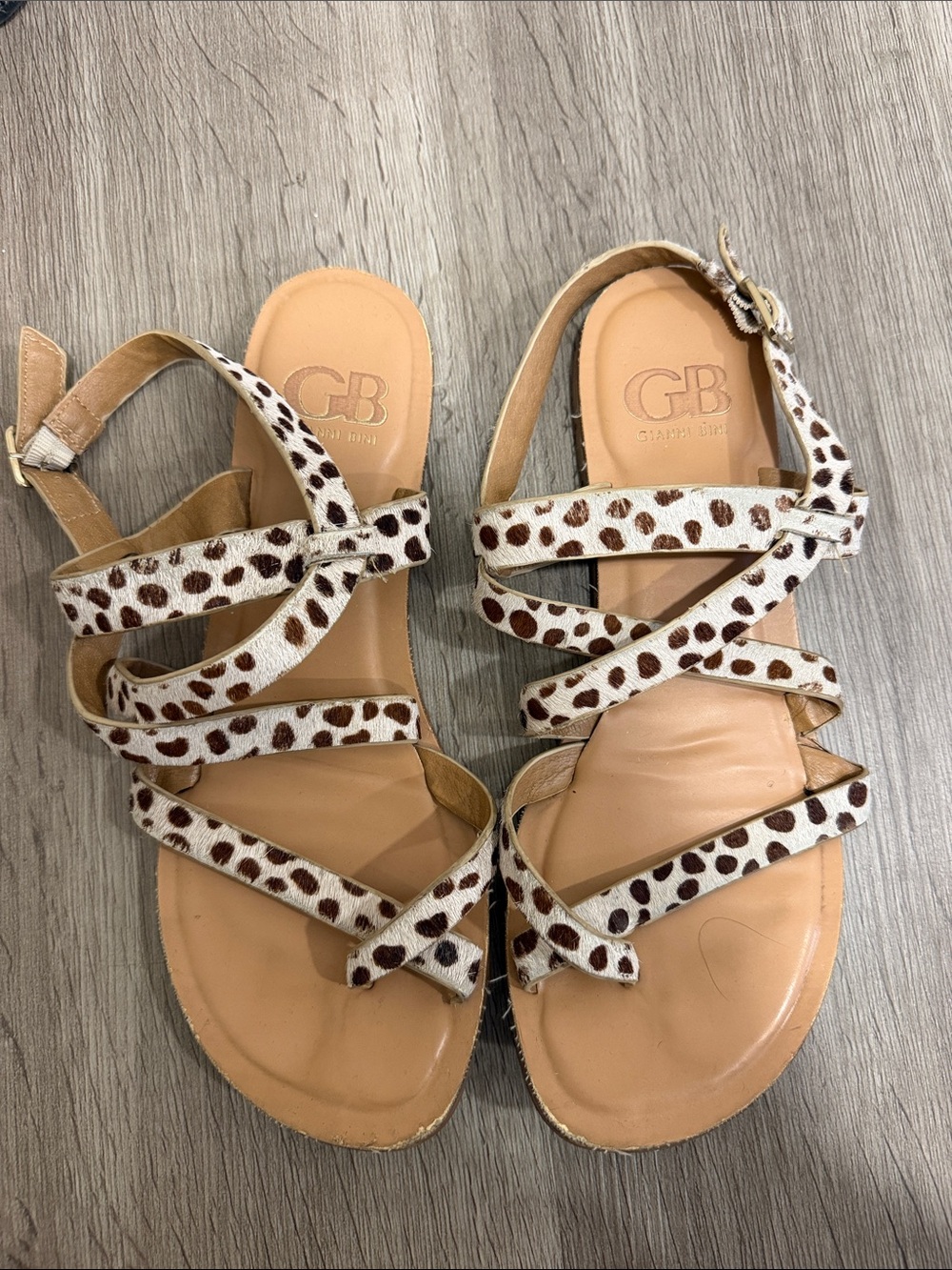 GB Cowhide Strappy Women's Sandals